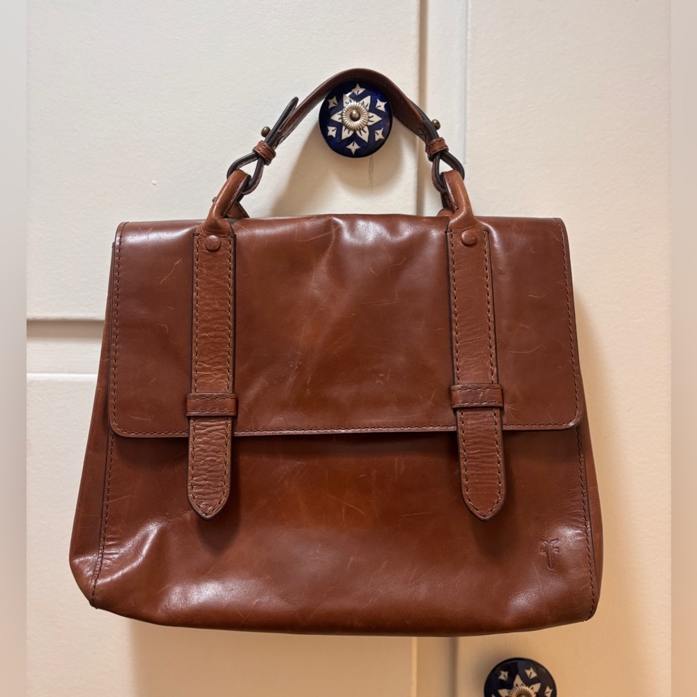 Frye Brown Leather Crossbody Bag